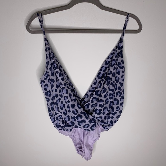 Tobi Tops - Purple cheetah body suit